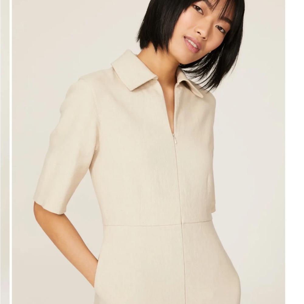 Co Linen Tunic Dress
